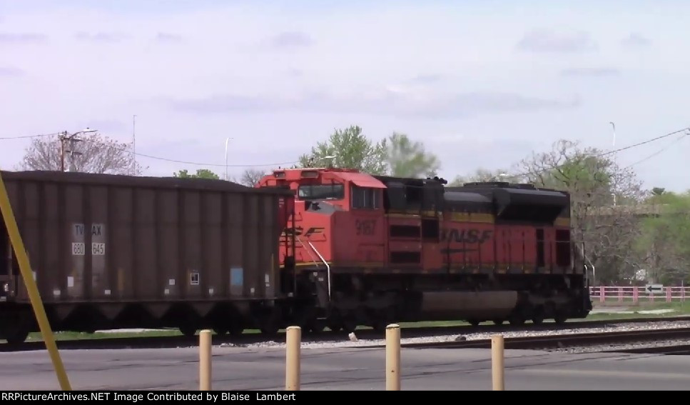 BNSF coal train DPU